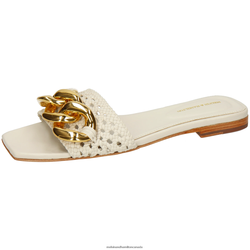 Women Melvin & Hamilton Beige Brooke 12 Mules P4V68P1615 Women Melvin & Hamilton Beige Brooke 12 Mules P4V68P1615
