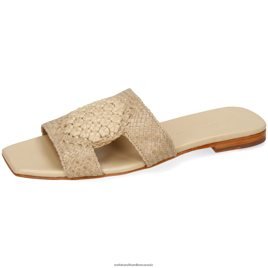 Women Melvin & Hamilton Beige Brooke 16 Mules P4V68P1571 Women Melvin & Hamilton Beige Brooke 16 Mules P4V68P1571