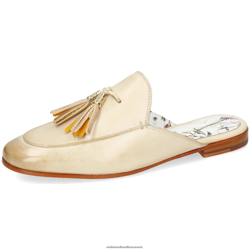Women Melvin & Hamilton Beige Scarlett 2 Mules P4V68P1700 Women Melvin & Hamilton Beige Scarlett 2 Mules P4V68P1700