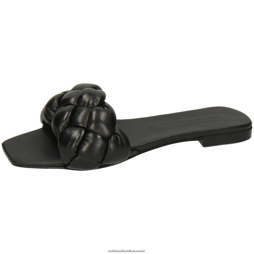 Women Melvin & Hamilton Black Brooke 10 Mules P4V68P1569 Women Melvin & Hamilton Black Brooke 10 Mules P4V68P1569
