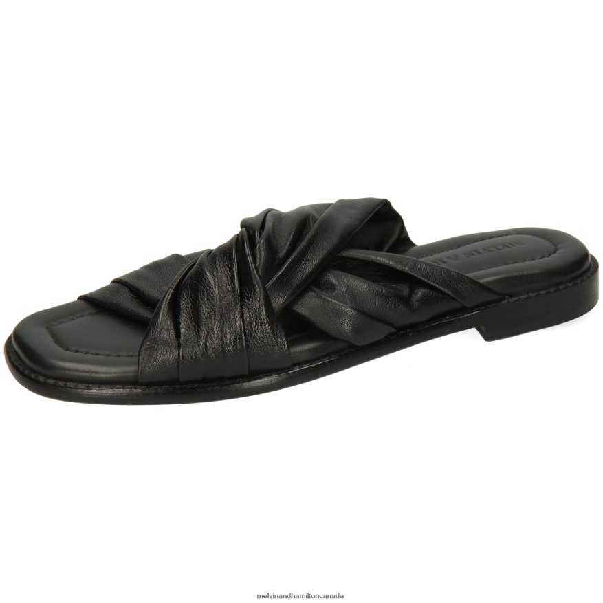 Women Melvin & Hamilton Black Elodie 22 Mules P4V68P1617 Women Melvin & Hamilton Black Elodie 22 Mules P4V68P1617
