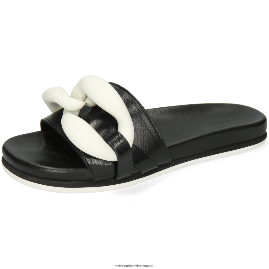 Women Melvin & Hamilton Black Wilma 26 Mules P4V68P1655 Women Melvin & Hamilton Black Wilma 26 Mules P4V68P1655