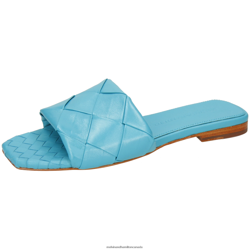 Women Melvin & Hamilton Blue Brooke 9 Mules P4V68P1595 Women Melvin & Hamilton Blue Brooke 9 Mules P4V68P1595