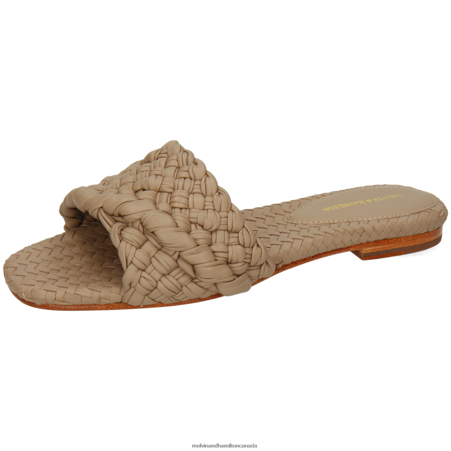 Women Melvin & Hamilton Brown Elodie 53 Mules P4V68P1596 Women Melvin & Hamilton Brown Elodie 53 Mules P4V68P1596