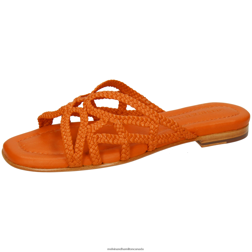 Women Melvin & Hamilton Orange Elodie 64 Mules P4V68P1559 Women Melvin & Hamilton Orange Elodie 64 Mules P4V68P1559