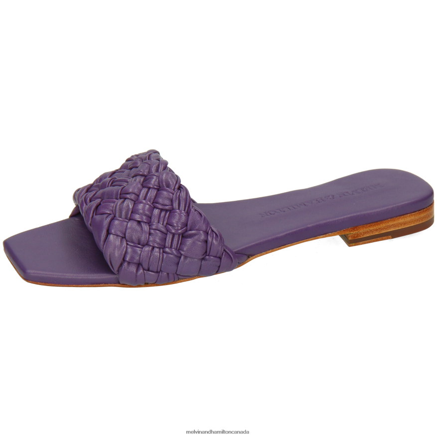 Women Melvin & Hamilton Purple Brooke 5 Mules P4V68P1558 Women Melvin & Hamilton Purple Brooke 5 Mules P4V68P1558
