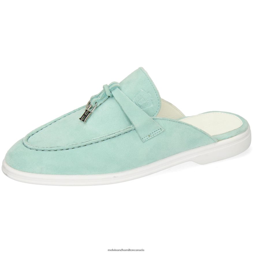 Women Melvin & Hamilton Turquoise Adley 15 Mules P4V68P1610 Women Melvin & Hamilton Turquoise Adley 15 Mules P4V68P1610
