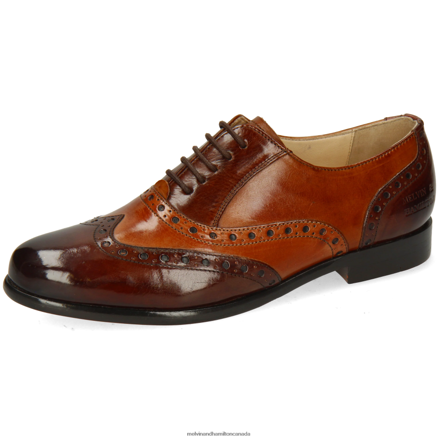 Women Melvin & Hamilton Brown Selina 24 Oxford Shoes P4V68P1277 Women Melvin & Hamilton Brown Selina 24 Oxford Shoes P4V68P1277