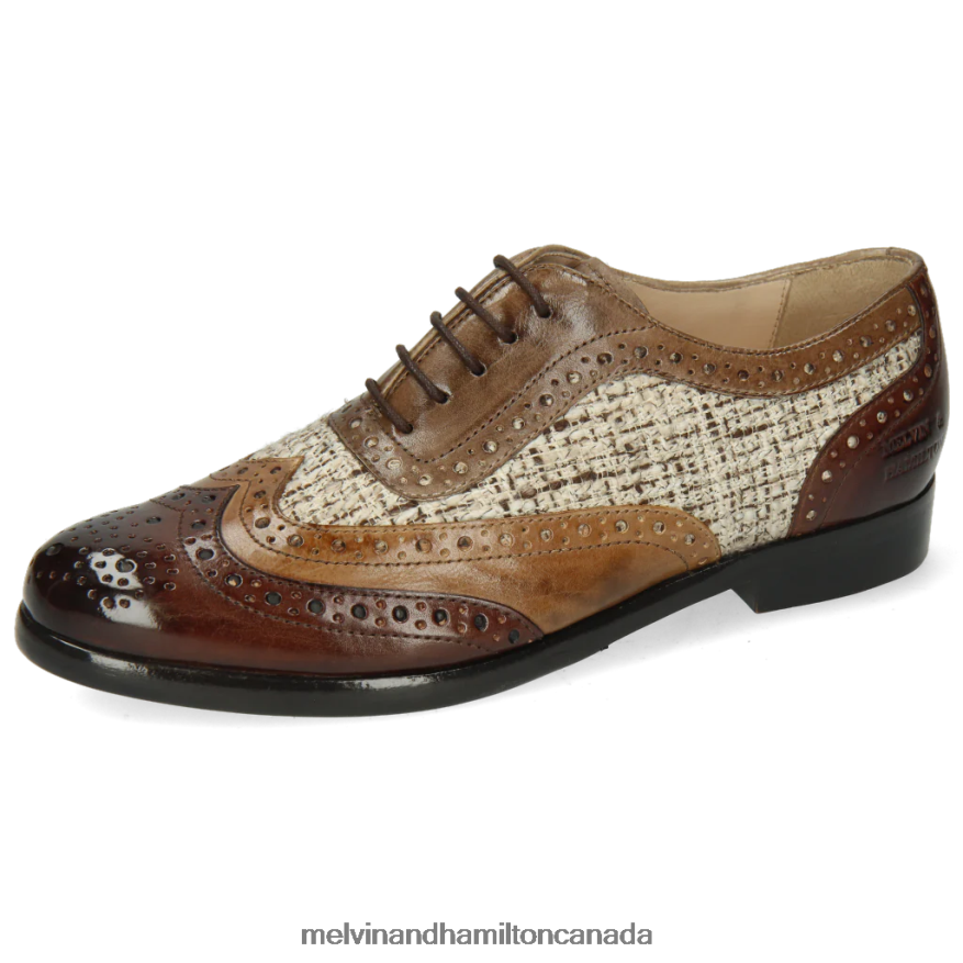 Women Melvin & Hamilton Brown Selina 56 Oxford Shoes P4V68P1285 Women Melvin & Hamilton Brown Selina 56 Oxford Shoes P4V68P1285