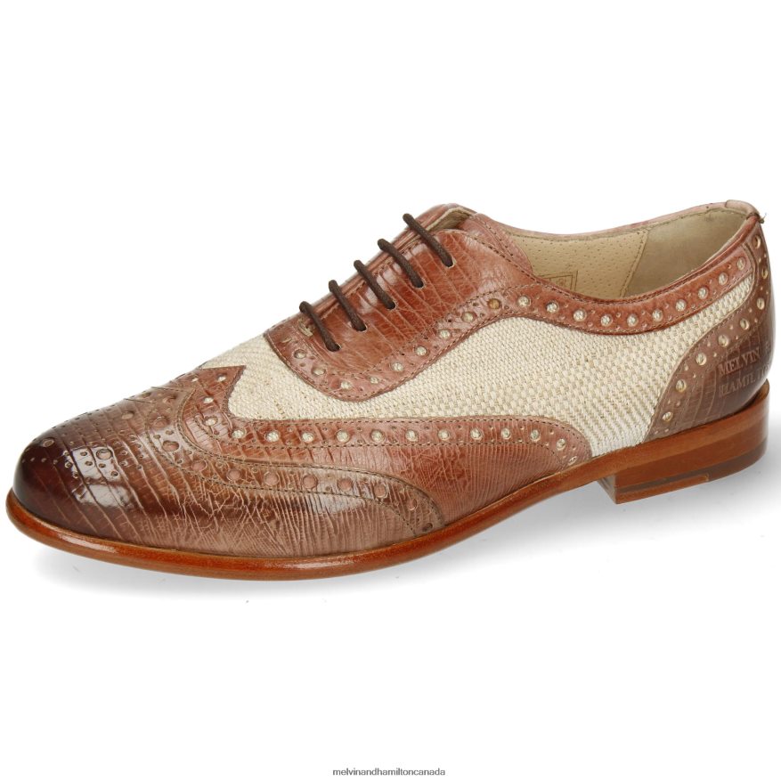 Women Melvin & Hamilton Light Brown Selina 56 Oxford Shoes P4V68P1282 Women Melvin & Hamilton Light Brown Selina 56 Oxford Shoes P4V68P1282