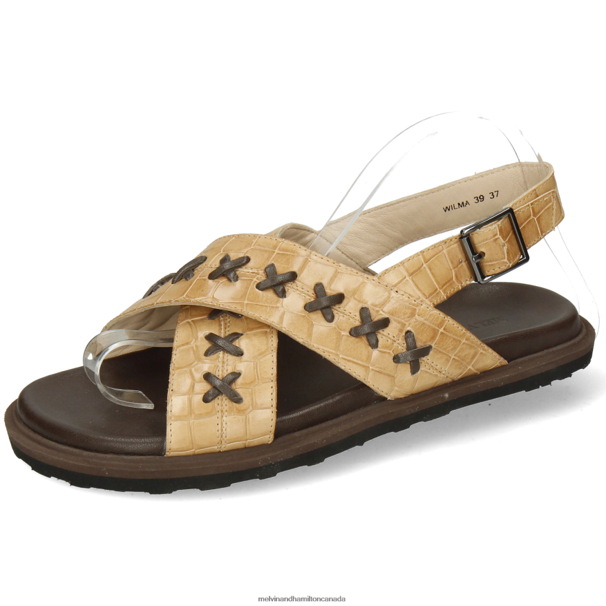 Women Melvin & Hamilton Beige Wilma 39 Sandals P4V68P1920 Women Melvin & Hamilton Beige Wilma 39 Sandals P4V68P1920